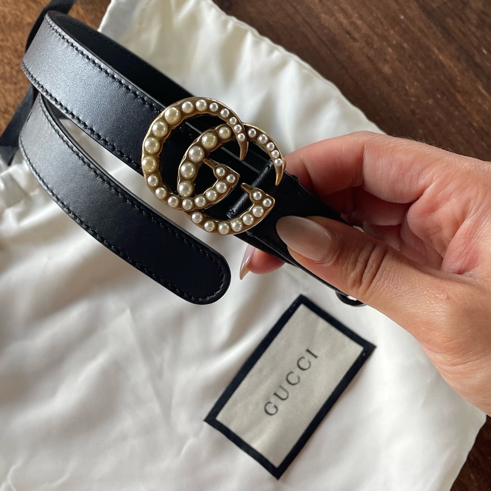 - Gucci Mini GG Pearl Belt